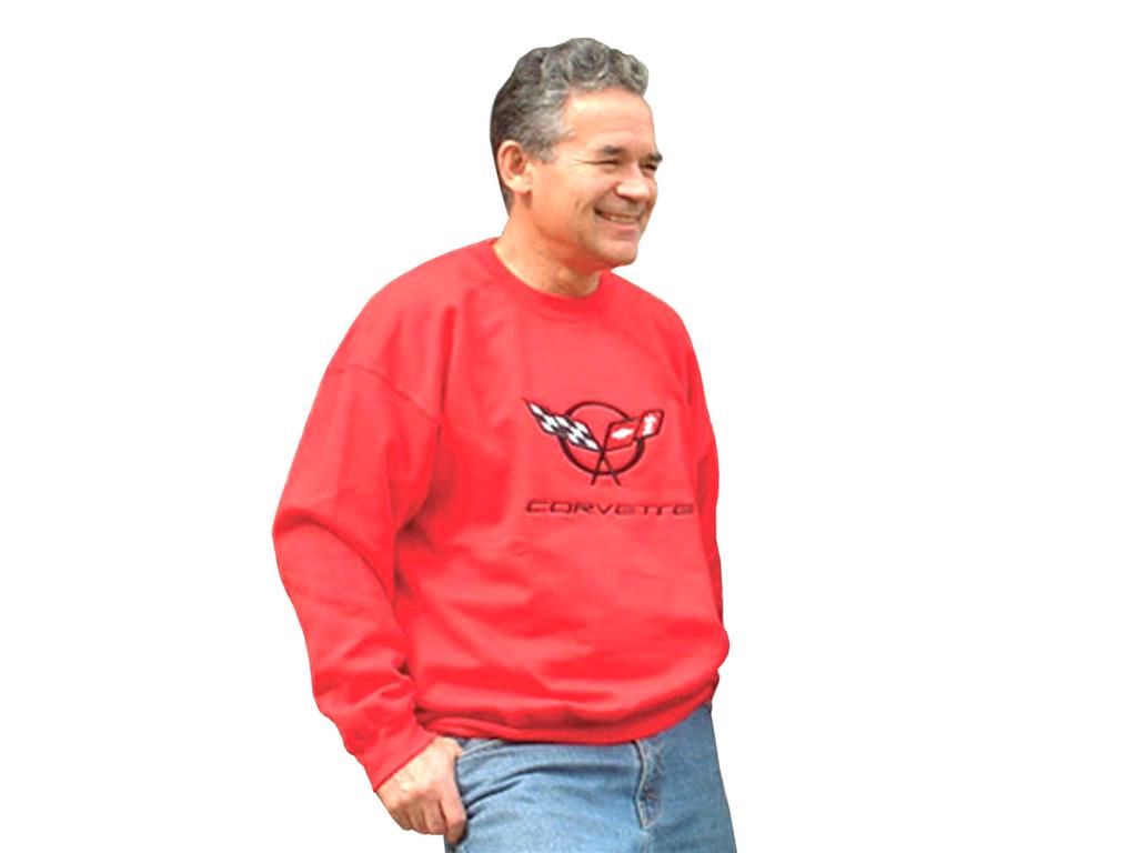 Sweatshirt With C5 Logo Red
