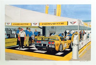Sebring Hurricane C5R 11" X 17" Giclee Print By Dana Forrester