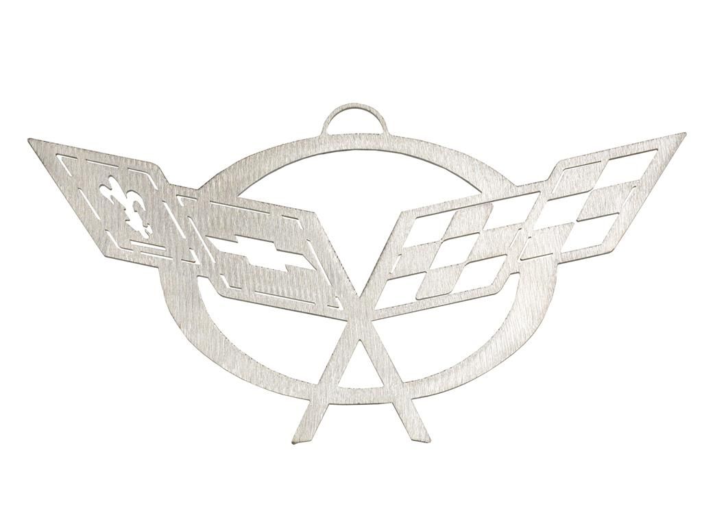 Ornament C5 Corvette Brushed Metal by CarArtWork