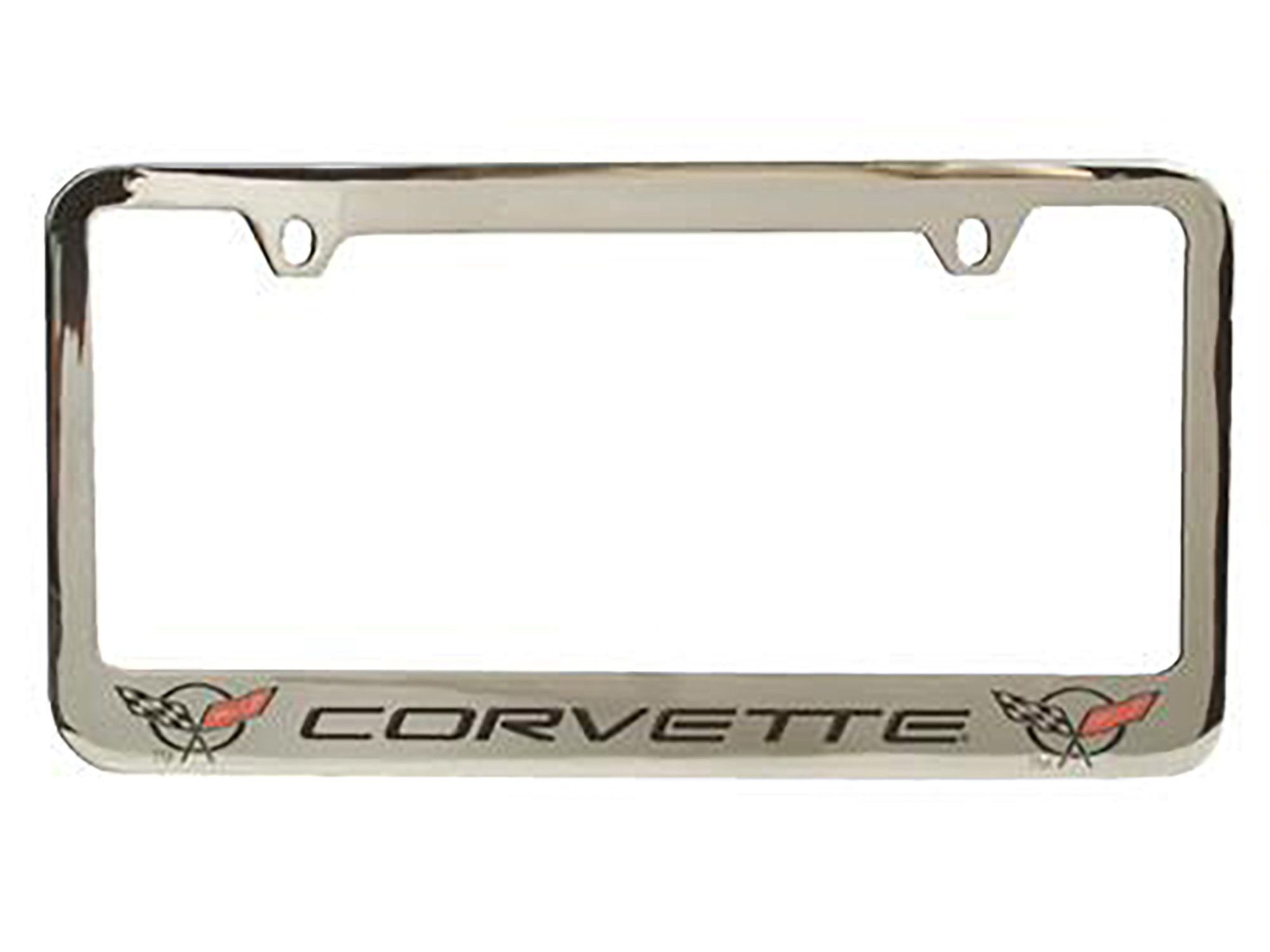 License Plate Frame / Bezel - C5 Logo Chrome