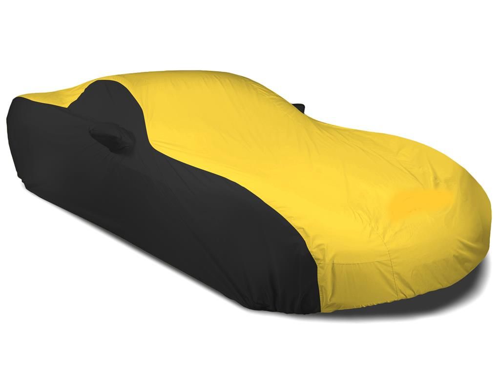 2005-2013 Car Cover Stormproof Yellow And Black With Embroidered C6 Logo