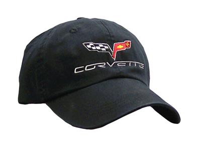 Hat - Black C6 Logo Unstructured *Discontinued*
