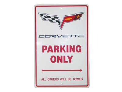 C6 Parking Only Sign - Large