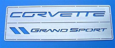 C6 Grand Sport - CarArtWork Brushed Metal - Table / Desktop Emblem