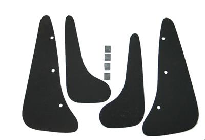 05-13 Fender Splash Guards - Black - Set Of 4
