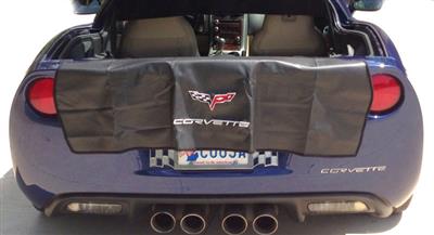 2005-2013 Rear Bumper Bib / Apron - Embroidered C6 Emblem - CA