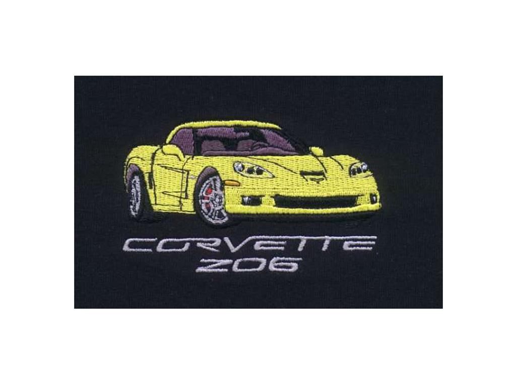 06-13 T-shirt - Black With Your Exterior And Interior Z06 Colors