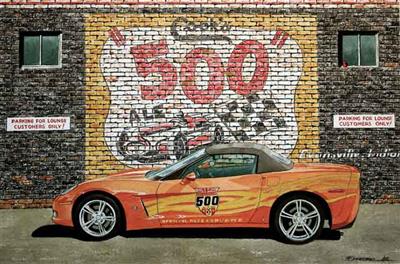 07 Print Atomic Pace Car 11" X 17" Giclee Print By Dana Forrester