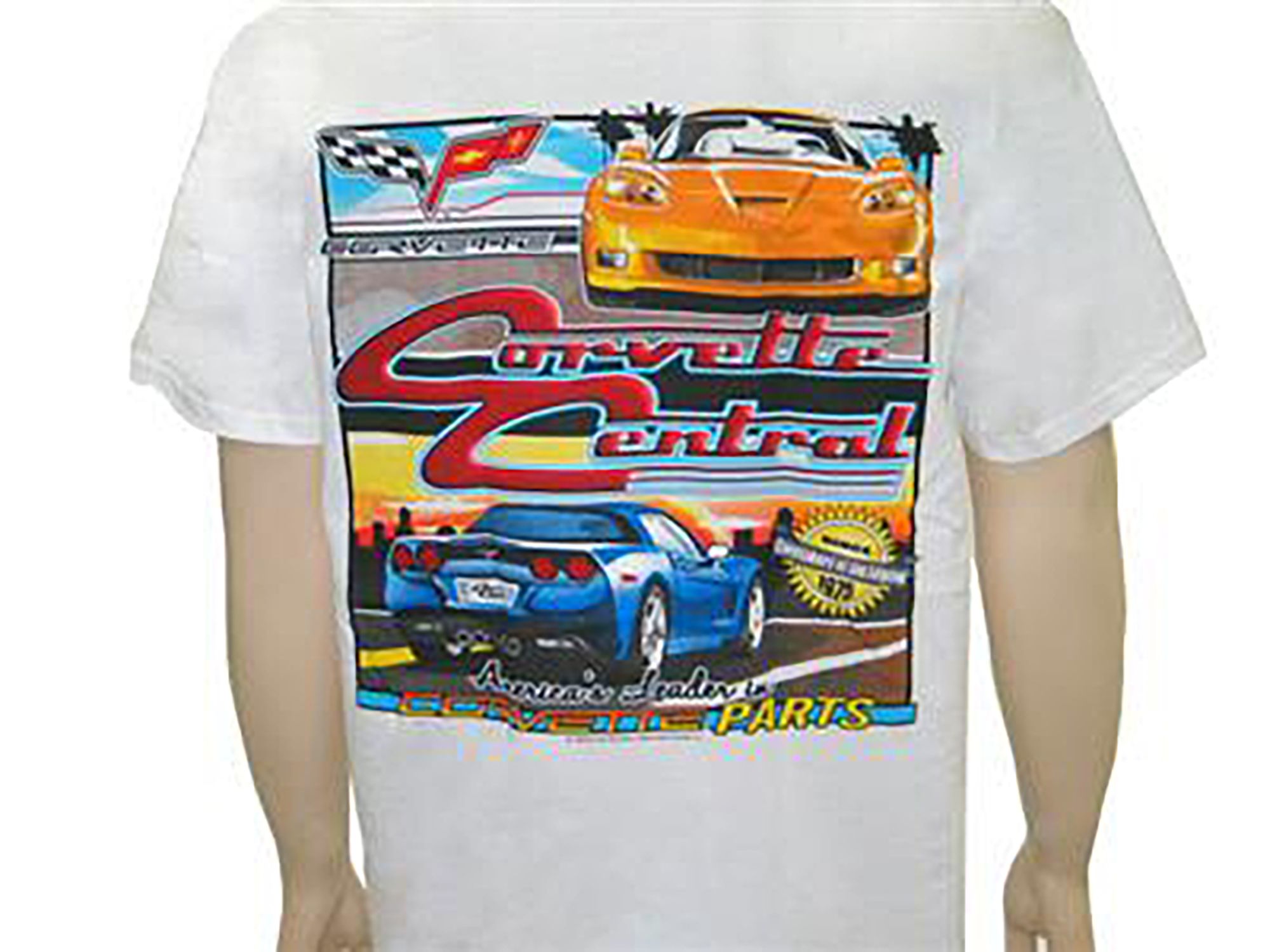 T-Shirt C6 Corvette Central White