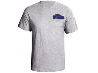 06-13 T-shirt - Gray With Your Exterior And Interior Z06 Colors