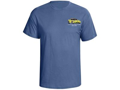 06-13 T-shirt - Blue With Your Exterior And Interior Z06 Colors