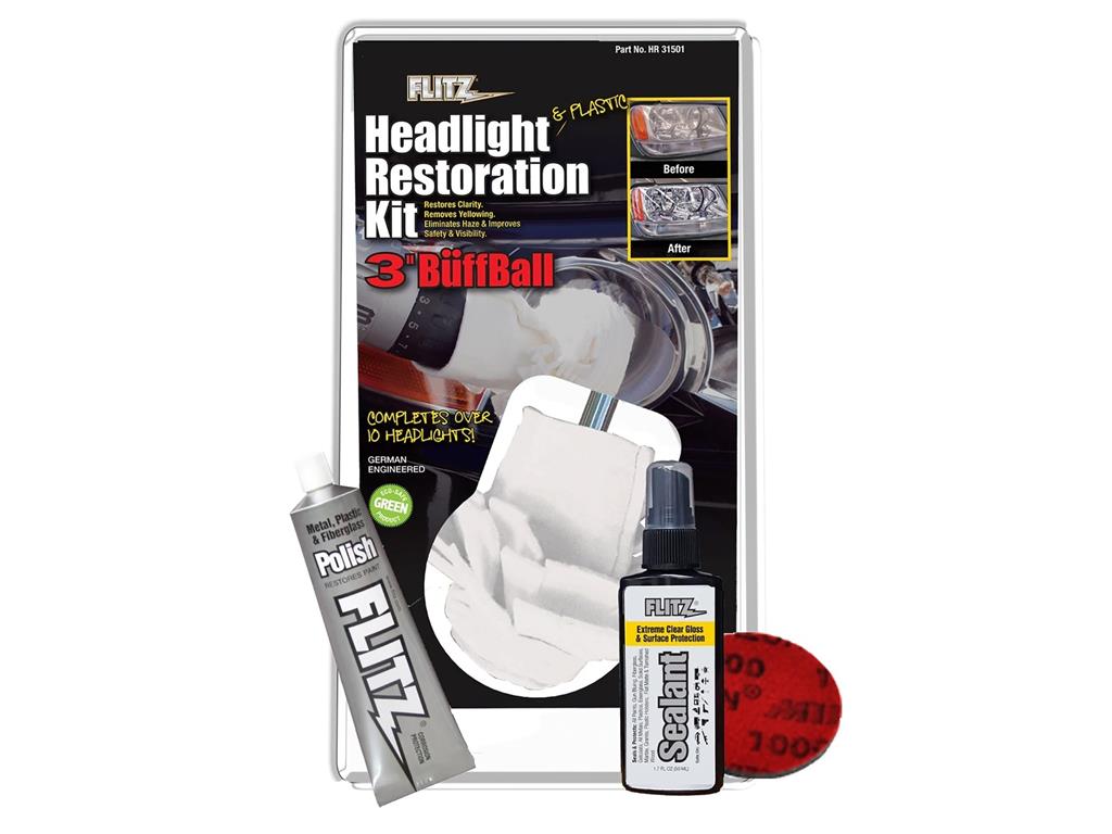 Flitz Headlight And Plastic Restoration Kit