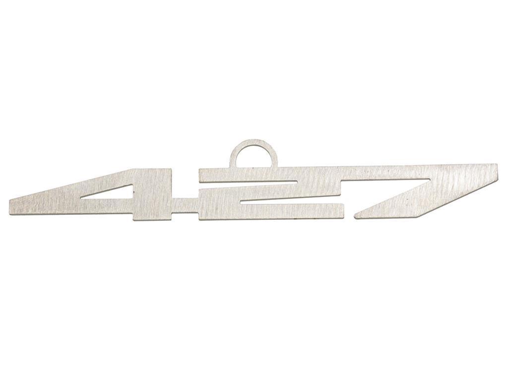 Ornament 427 Corvette Brushed Metal by CarArtWork