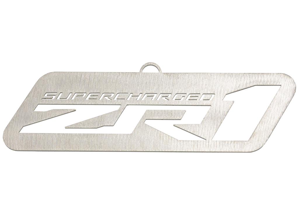 Ornament ZR1 Corvette Brushed Metal by CarArtWork