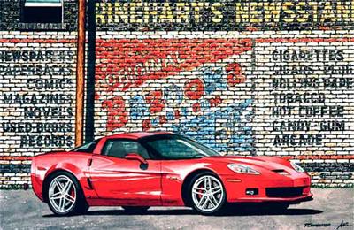 Bazooka Z06 11" X 17" Giclee Print By Dana Forrester
