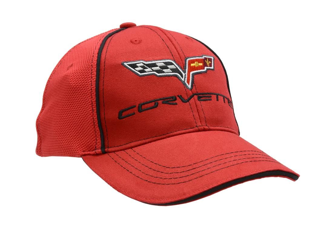 Hat - Red With C6 Embroidered Logo Flex Fit ( L-XL ) *Discontinued*