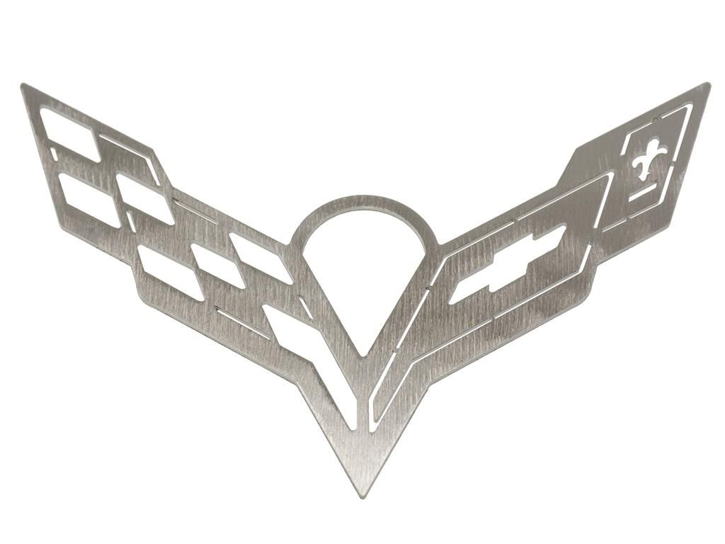 Ornament C7 Corvette Brushed Metal by CarArtWork