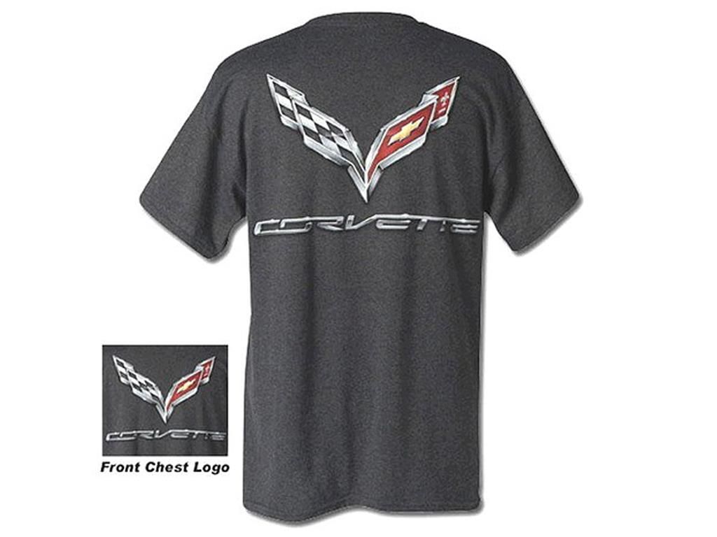 C7 Charcoal Corvette Flag T-Shirt