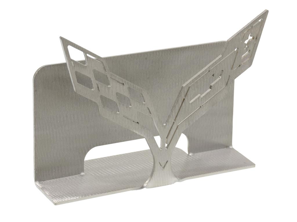 C7 Brushed Metal Business Card Holder by CarArtWork