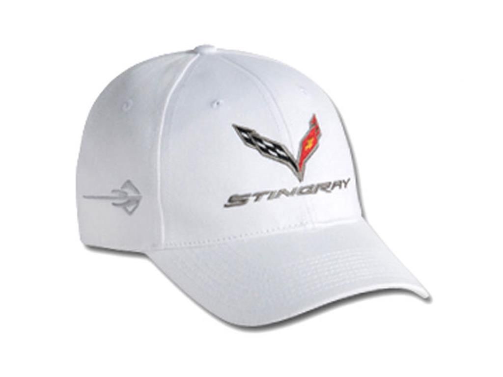 White C7 Stingray Twill Hat *Discontinued*