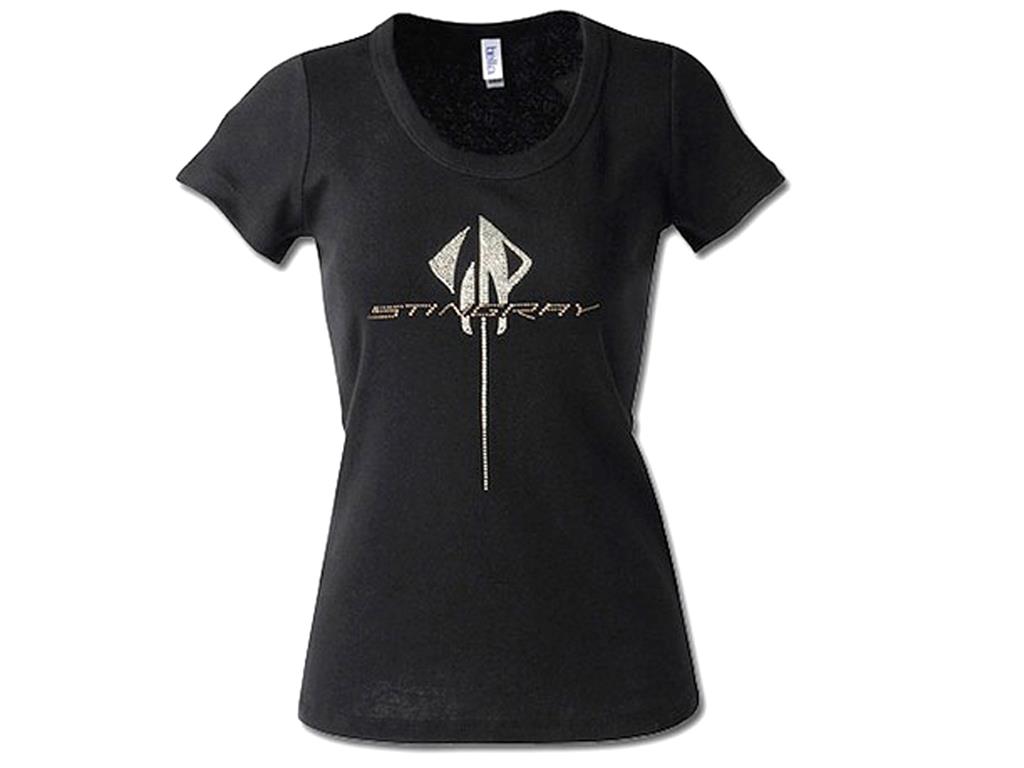 T-Shirt C7 Stingray Juniors Rhinestone Black