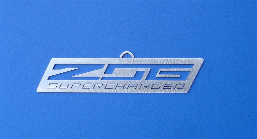 Ornament C7 Z06 Corvette Brushed Metal by CarArtWork