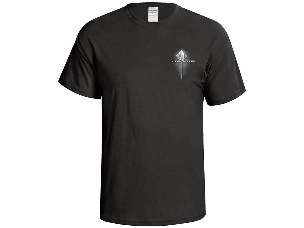 Mens C7 Stingray Emblem Black T-shirt