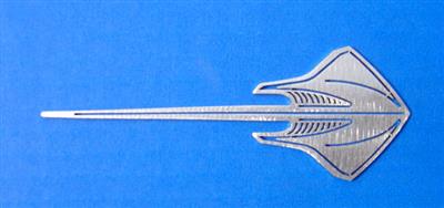 36" CarArtWork Brushed Metal Wall Hanging - C7 Stingray Emblem