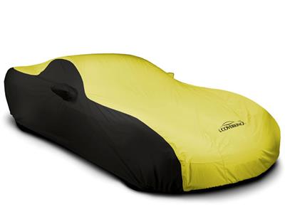 14-19 Yellow And Black Coupe Stormproof Car Cover