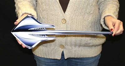 Metal Sign - C7 Stingray Emblem - 18" X 6" - Photo Steel