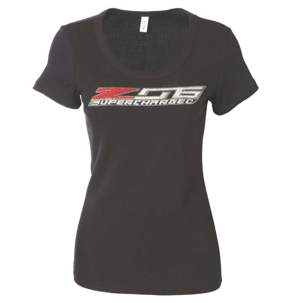 T-Shirt Ladies C7 Corvette Rhinestone Z06 Emblem