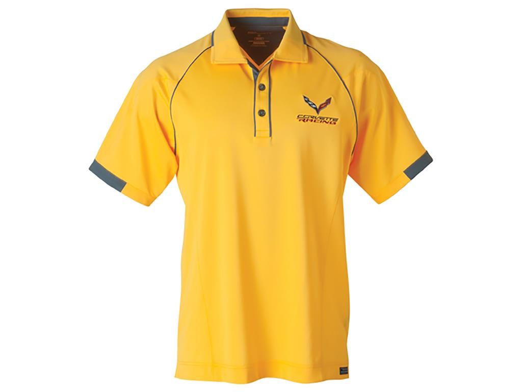 Corvette Racing Yellow & Graphite Polo Shirt *Specify Size*