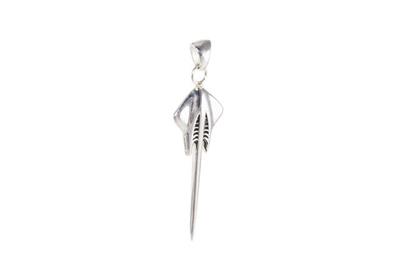 C7 Corvette Stingray Medium Pendant 1-1/2" - Sterling Silver