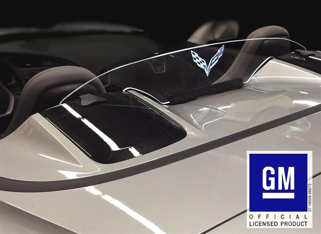 2014-2019 Convertible Wind Restrictor/Deflector With C7 Flag