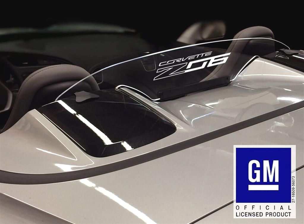 2014-2019 Convertible Wind Restrictor/Deflector With Z06 Logo
