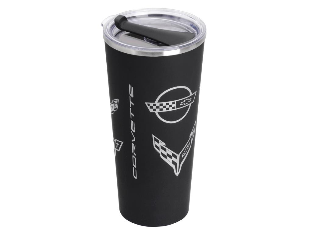 Black Corvette Generations Stainless Steel Tumbler