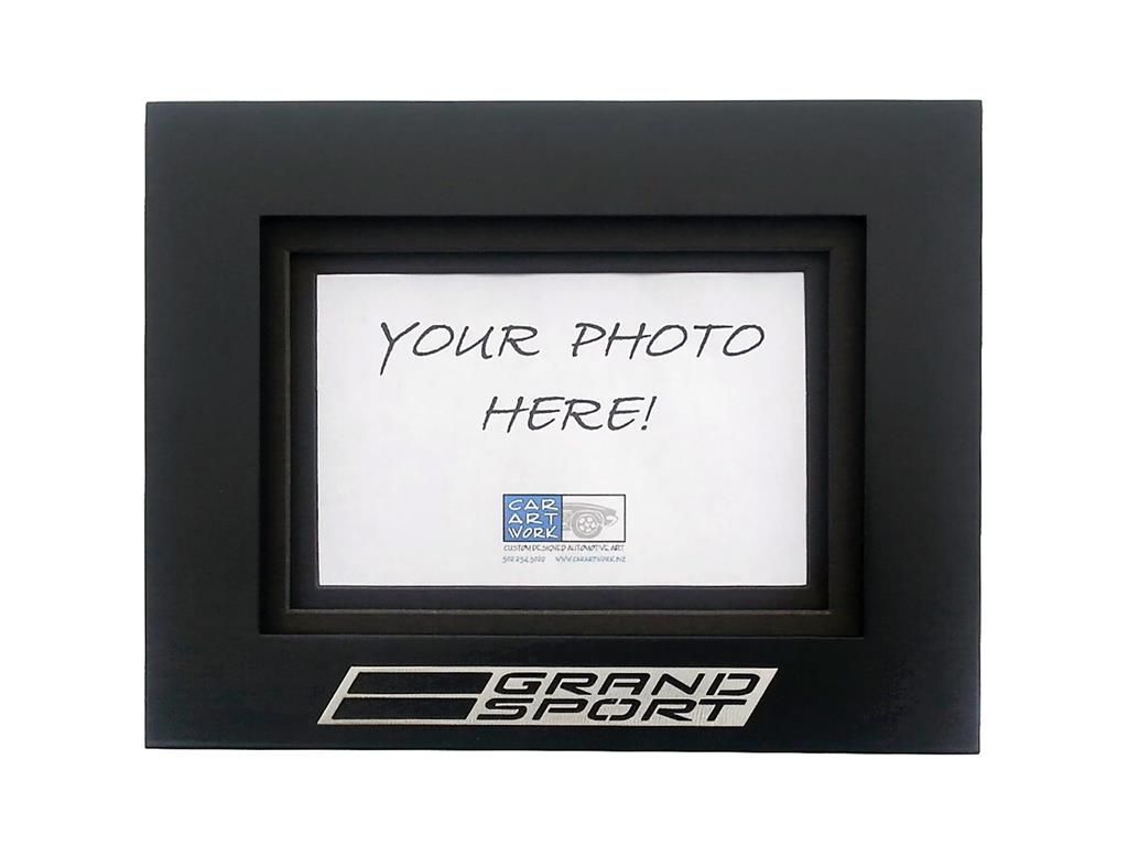 2017-2019 Corvette CarArtWork Blackwood Picture Frame With C7 Grand Sport