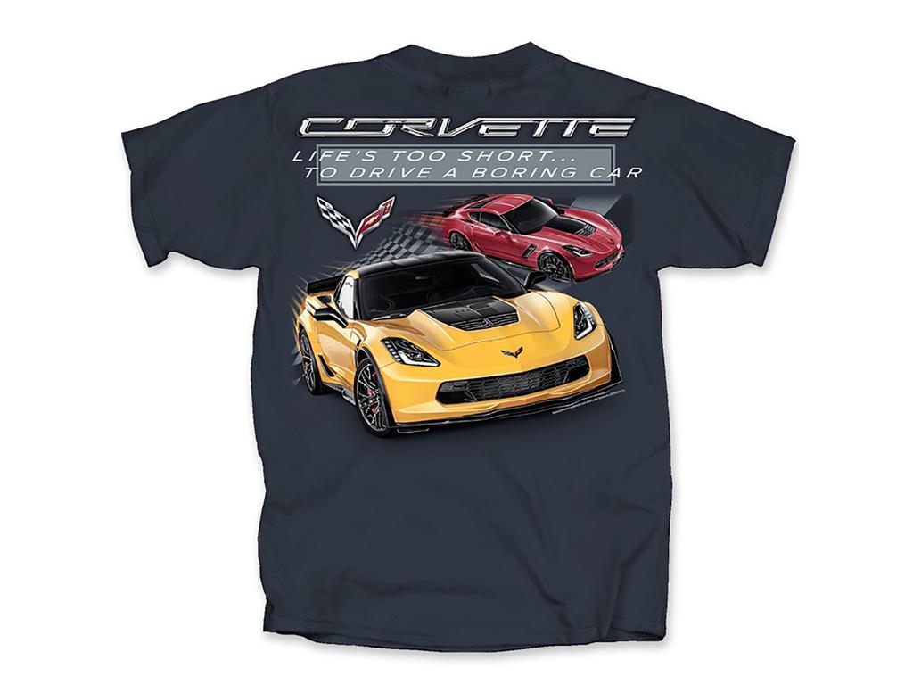 Lifes too Short to Drive Boring Cars Dark Heather *Specify Size*