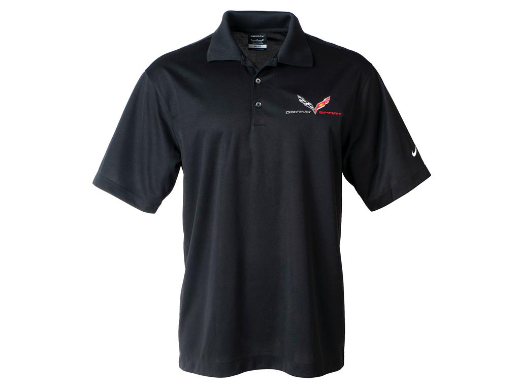 Black Nike Dri-Fit With C7 Grandsport Logo Polo Shirt