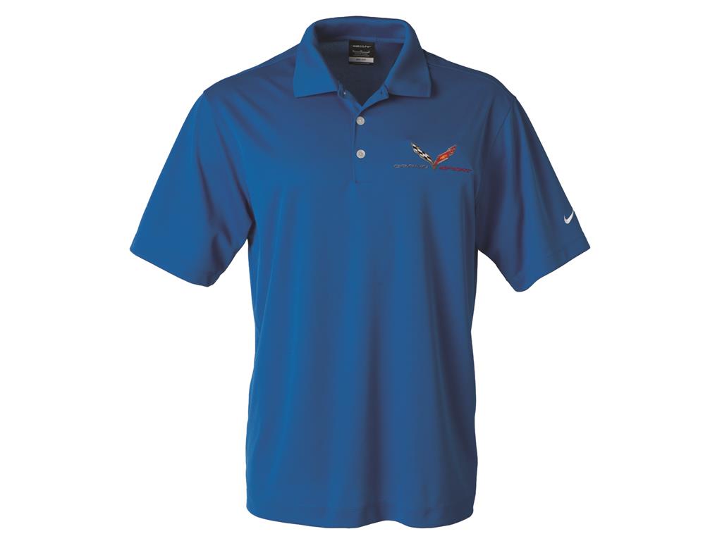 Blue Nike Dri-Fit W/C7 Grandsport Polo Shirt *Specify Size*