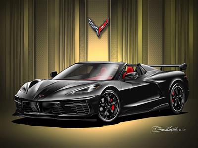 20-25 C8 Convertible Custom Car Print - 16" X 20" - By Danny Whitfield (ND)