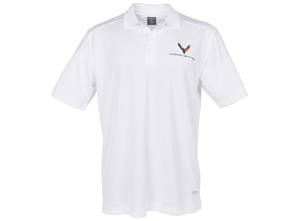 Polo Shirt C8 Corvette Men’s Callaway White