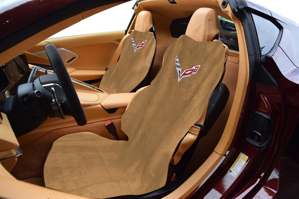 2020-2024 Seat Armour / Savers Tan with C8 Logo
