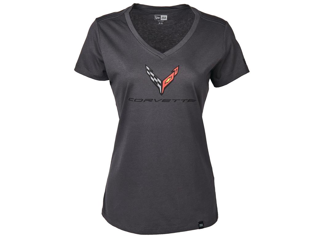 Ladies C8 Corvette Graphite T-Shirt