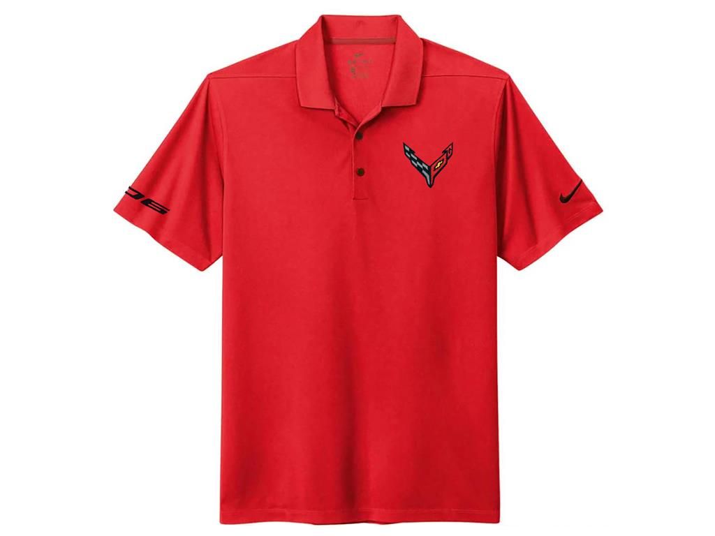 Men's Red C8 Z06 Corvette Nike Dri-Fit Polo *Specify Size*