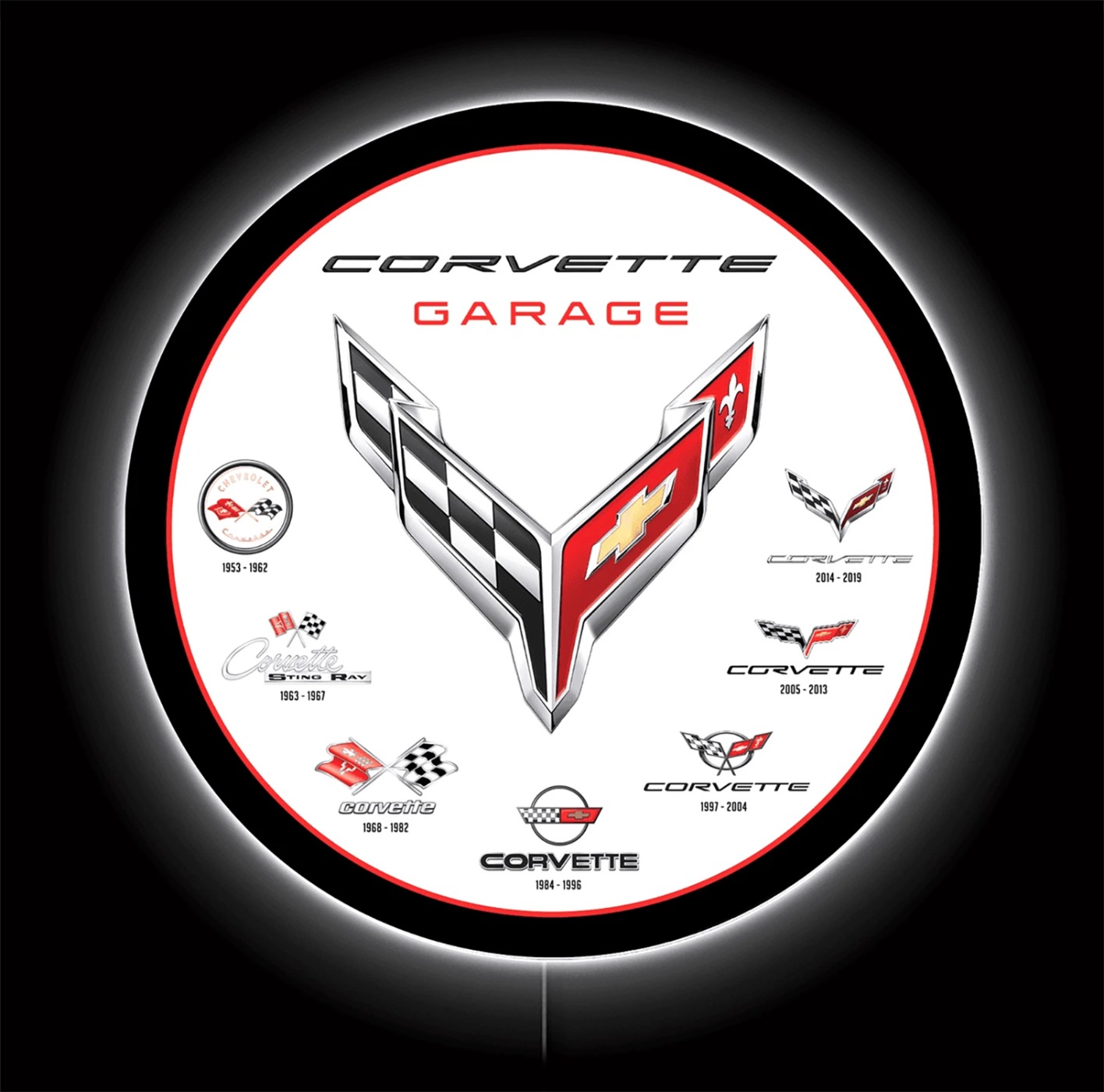 Corvette Garage 23" Backlit Acrylic LED Sign