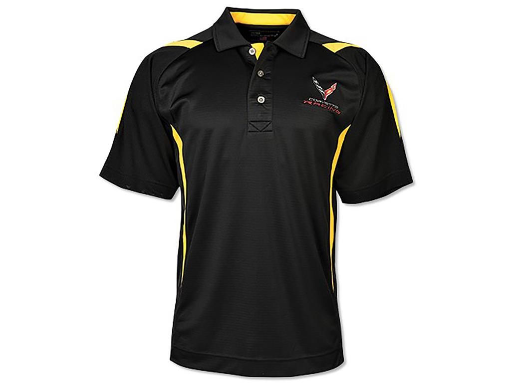 C8 Corvette Racing Black & Yellow Polo Shirt *Specify Size*