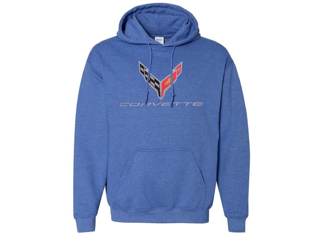 Blue Hoodie/Hooded Sweatshirt With C8 Logo *Specify Size*