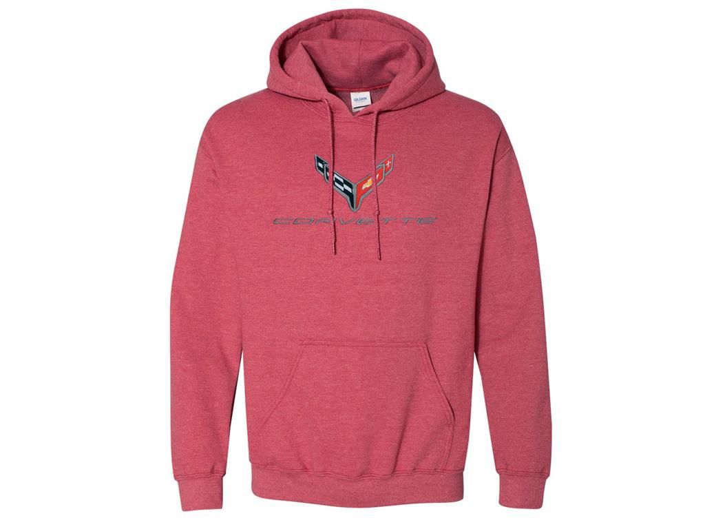 Red Hoodie/Hooded Sweatshirt W/C8 Logo *Specify Size*