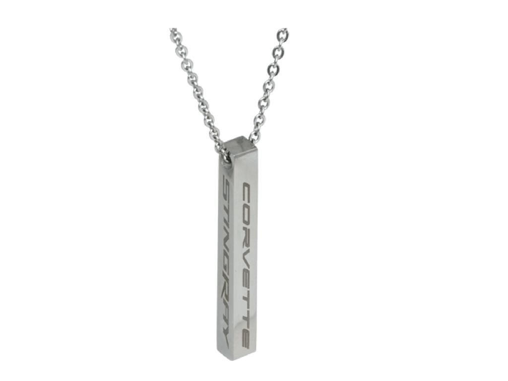 C8 Corvette Stingray Bar Necklace - Stainless Steel